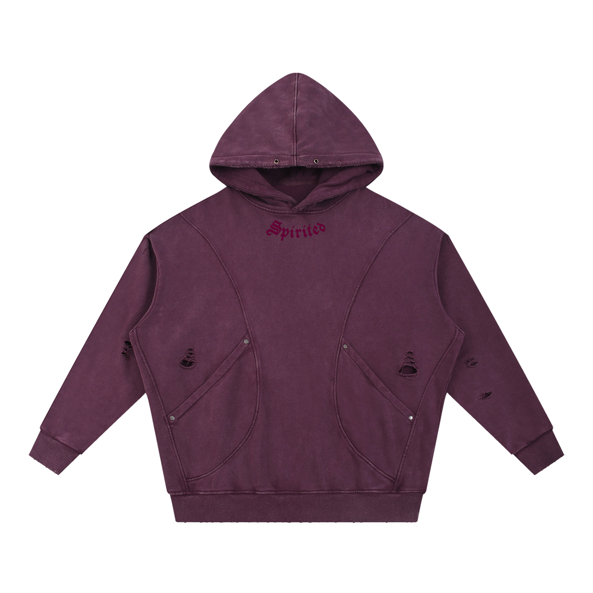Spirited Distressed Hoodie