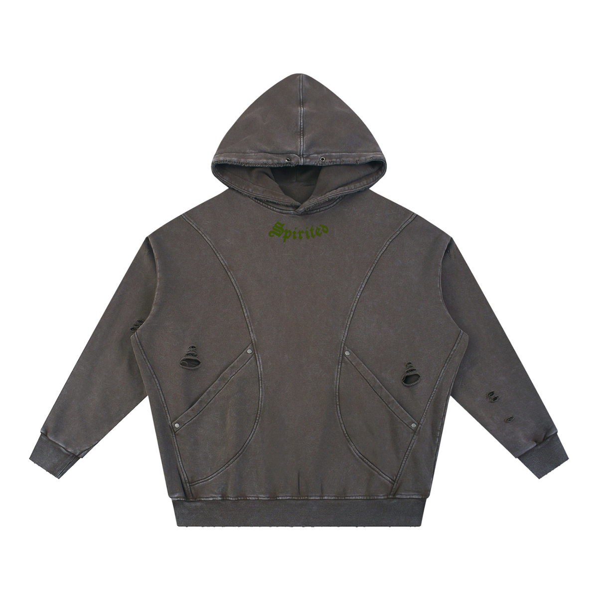 Spirited Distressed Hoodie