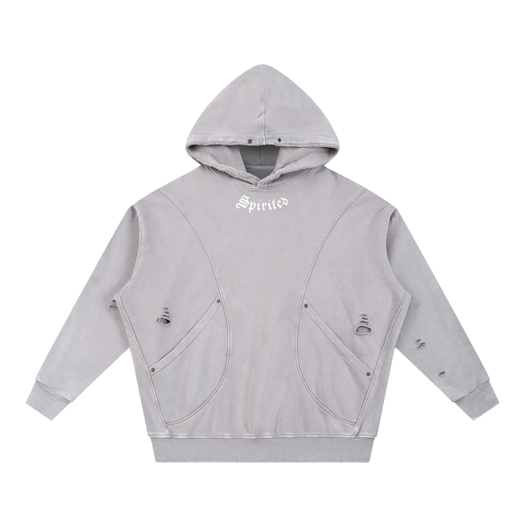 Spirited Distressed Hoodie