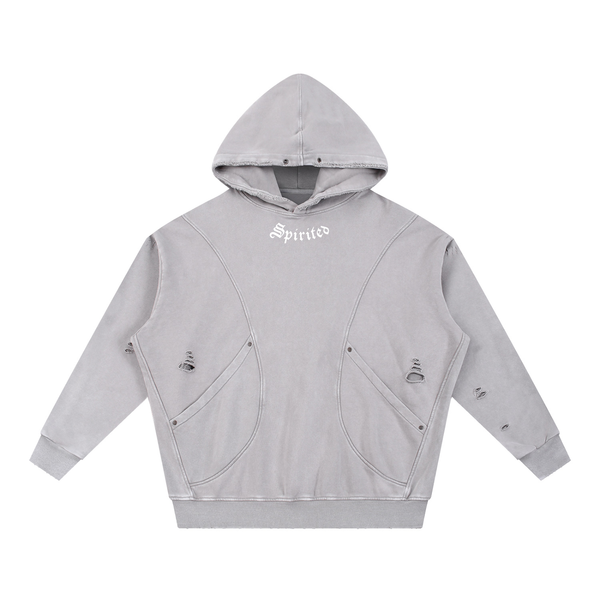 Spirited Distressed Hoodie